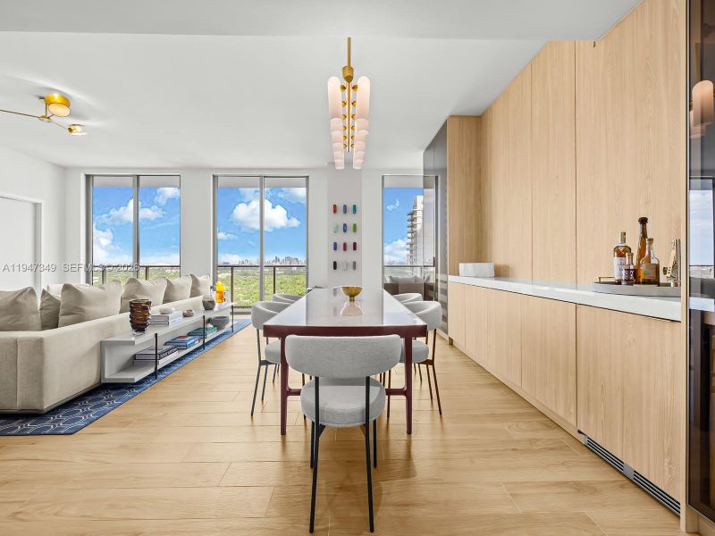 Furnished interior view inside a new home in Mr. C Residences, Miami (Image 9).