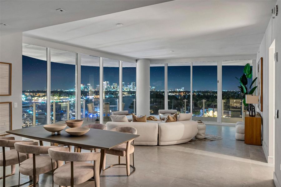 Furnished interior view inside a new home in , Fort Lauderdale (Image 45).