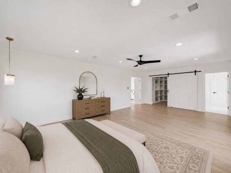 Furnished interior view inside a new home in , Dallas (Image 10).