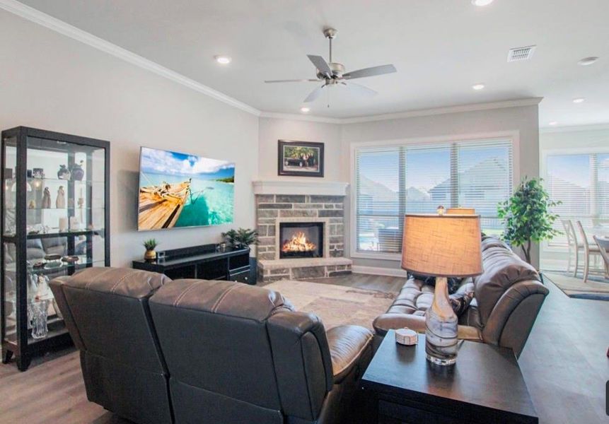 Furnished interior view inside a new home in , Bullard (Image 13).