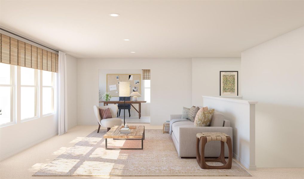 Flexible loft and activity room (*Artist rendering used for illustration purposes only.)