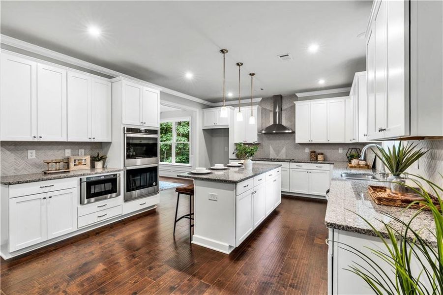 Furnished interior view inside a new home in The Estates at Hurricane Pointe, Douglasville (Image 33). Furnished interior view inside a new home in The Estates at Hurricane Pointe, Douglasville (Image 33).