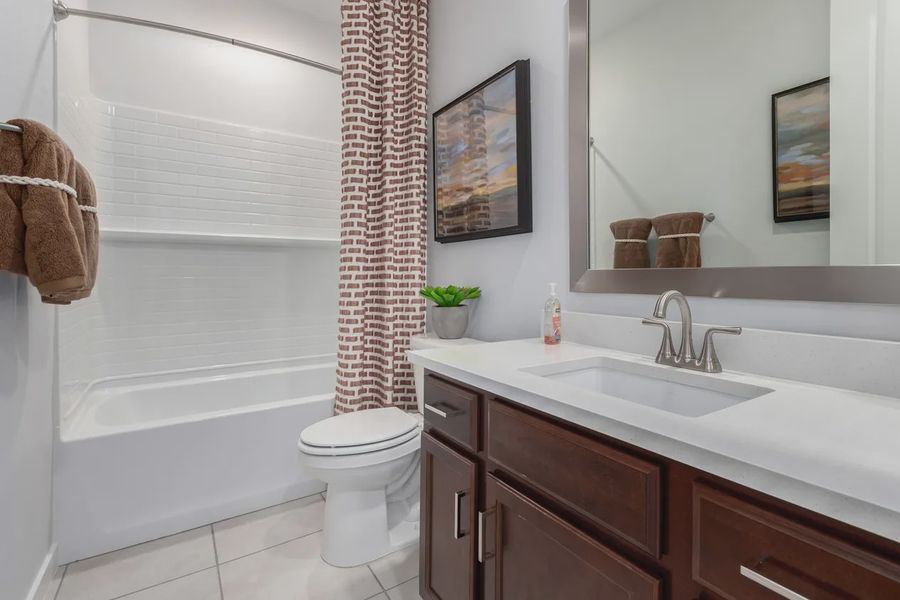 Furnished interior view inside a new home in Avanti at Granite Vista, Waddell (Image 14).