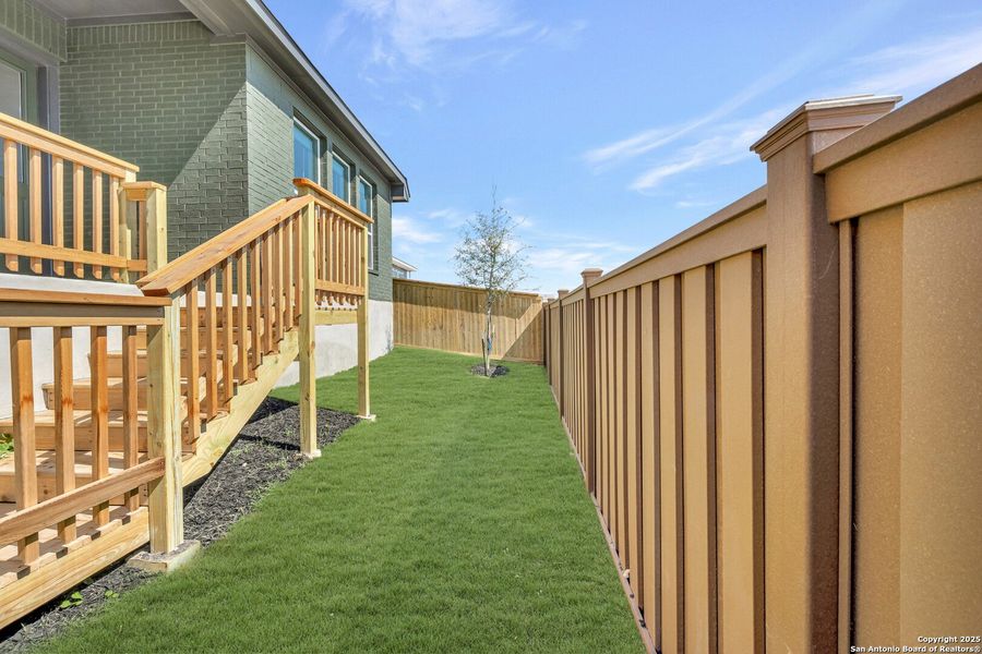 Exterior details and patio area of a home in , New Braunfels (Image 23). Exterior details and patio area of a home in , New Braunfels (Image 23).