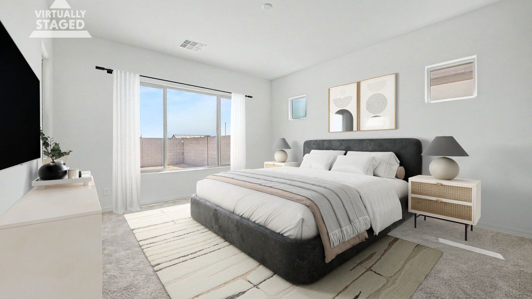 Representative furnished interior of a home built from the Montoro by DRB Homes in Windrose, Waddell (Image 9).