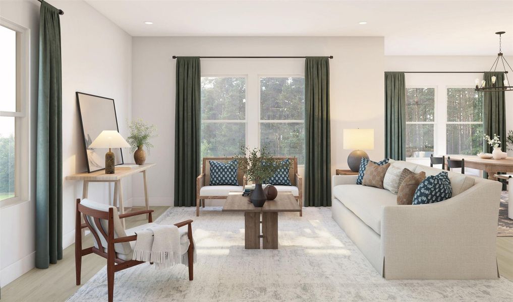 Cozy great room (*Artist rendering used for illustration purposes only.)