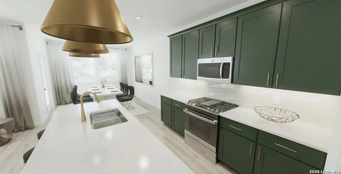 Furnished interior view inside a new home in The Wilder, Adkins (Image 5).