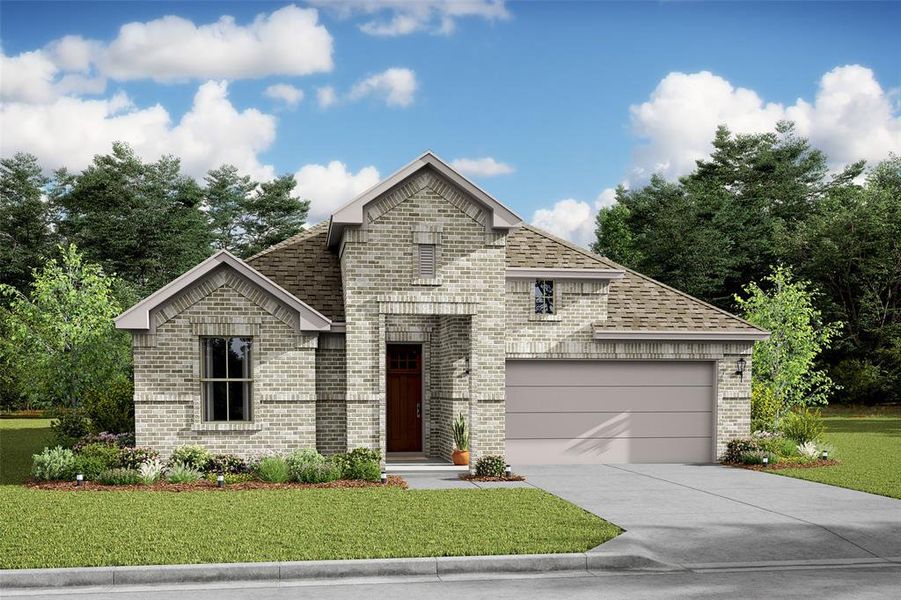 Stunning Santa Rosa II home design with elevation TA built by K. Hovnanian Homes in beautiful Centennial Oaks. (*Artist rendering used for illustration purposes only.)