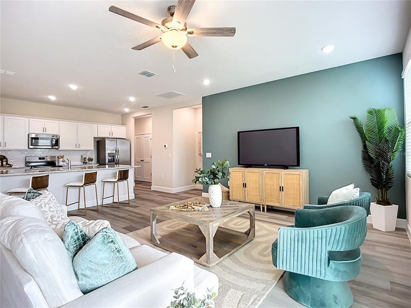 Furnished interior view inside a new home in , North Port (Image 17). Furnished interior view inside a new home in , North Port (Image 17).