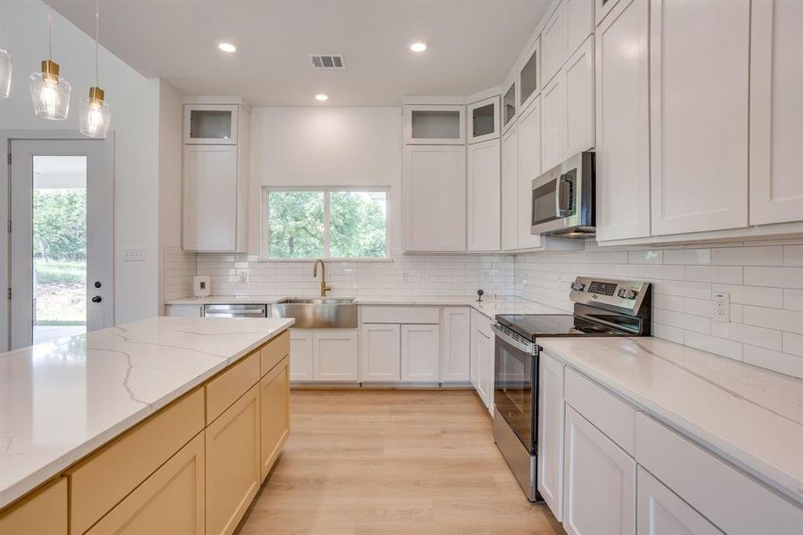 Furnished interior view inside a new home in , Sunset (Image 13).