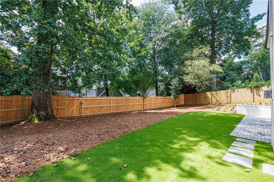 Exterior details and patio area of a home in , Atlanta (Image 50). Exterior details and patio area of a home in , Atlanta (Image 50).