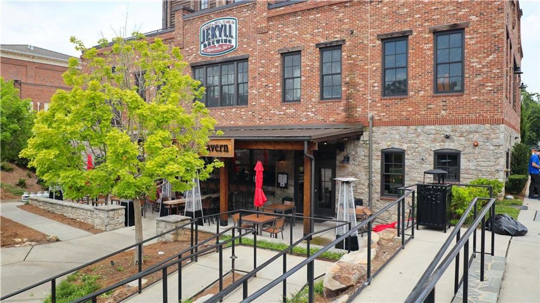Front exterior of a new home in Byers Park, Alpharetta, GA, highlighting curb appeal (Image 30).
