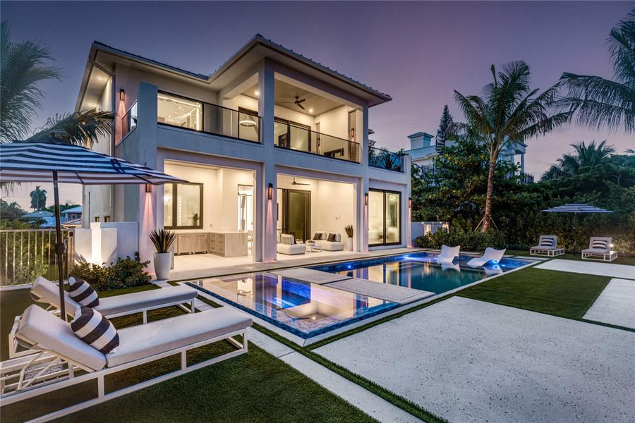 Furnished interior view inside a new home in , Ocean Ridge (Image 42).