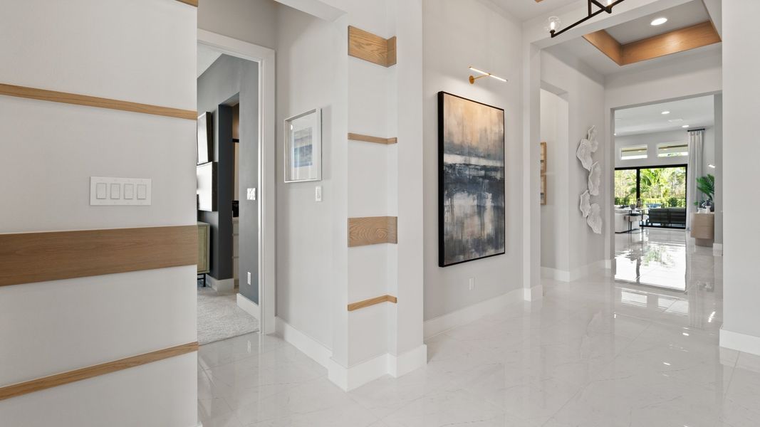 Representative unfurnished interior of a home built from the 2844F by Perry Homes in Reserve at Berry Bay, Wimauma (Image 18).