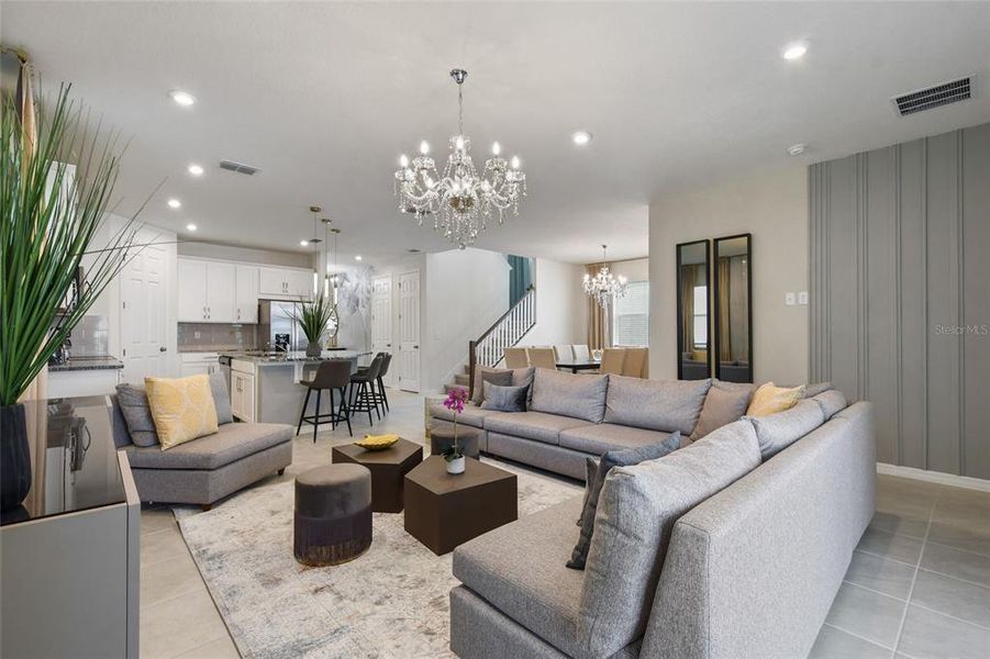 Furnished interior view inside a new home in , Kissimmee (Image 15).