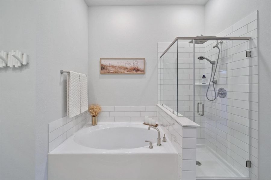 Furnished interior view inside a new home in The Highlands: Highland Duets, Porter (Image 12). Furnished interior view inside a new home in The Highlands: Highland Duets, Porter (Image 12).