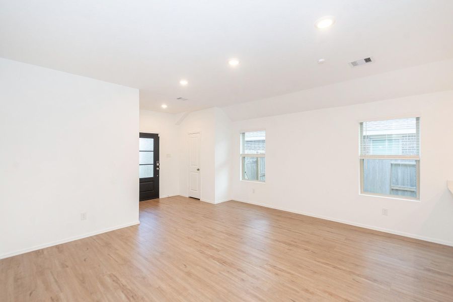 Abundant natural light fills the space, creating a bright and welcoming atmosphere.