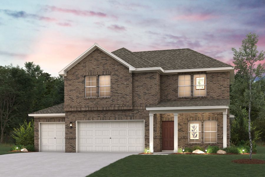 Representative exterior photo of a completed home built from the Norman by Century Communities in Overland Grove, Forney, TX (Image 1). Representative exterior photo of a completed home built from the Norman by Century Communities in Overland Grove, Forney, TX (Image 1).
