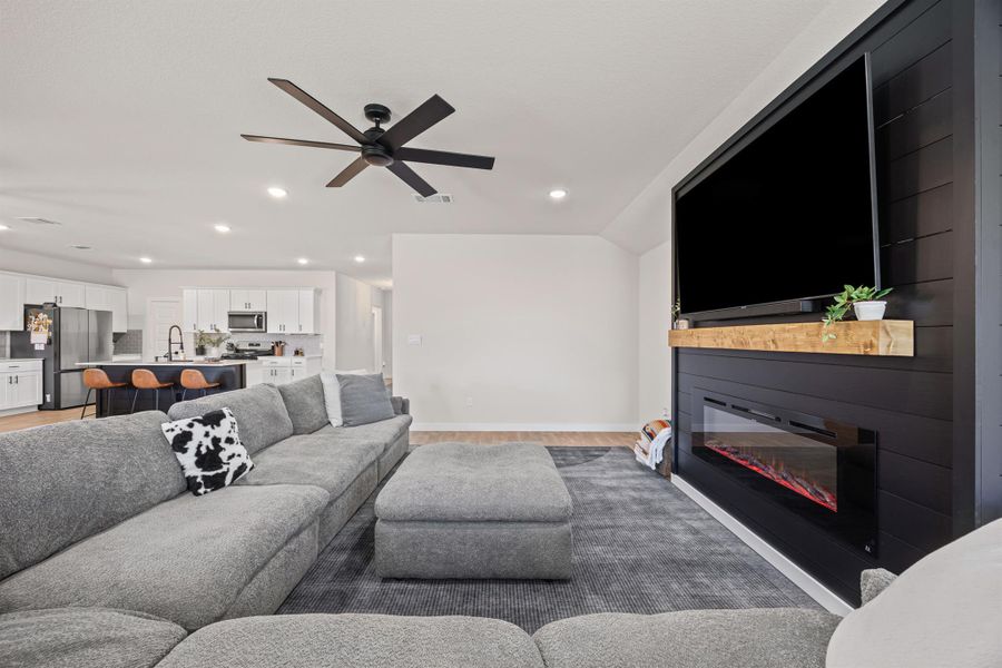 Furnished interior view inside a new home in Hartland Ranch, Lockhart (Image 8). Furnished interior view inside a new home in Hartland Ranch, Lockhart (Image 8).