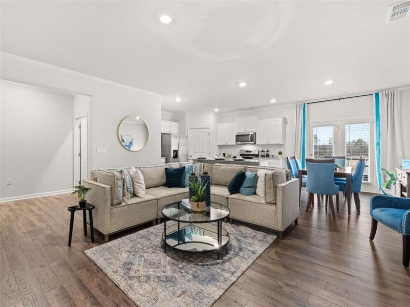 Furnished interior view inside a new home in Rosewood Farms, Acworth (Image 16).