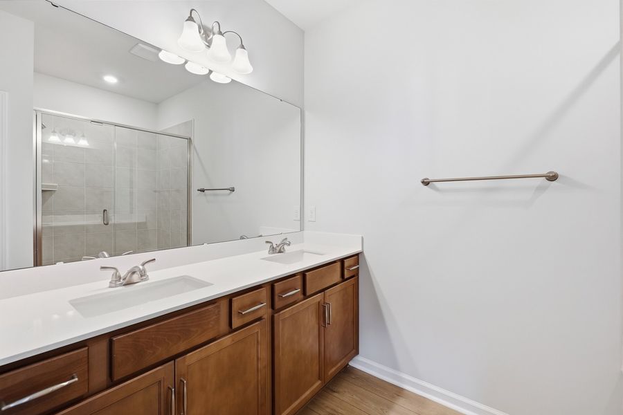 Furnished interior view inside a new home in Nichols Landing, Charlotte (Image 12).