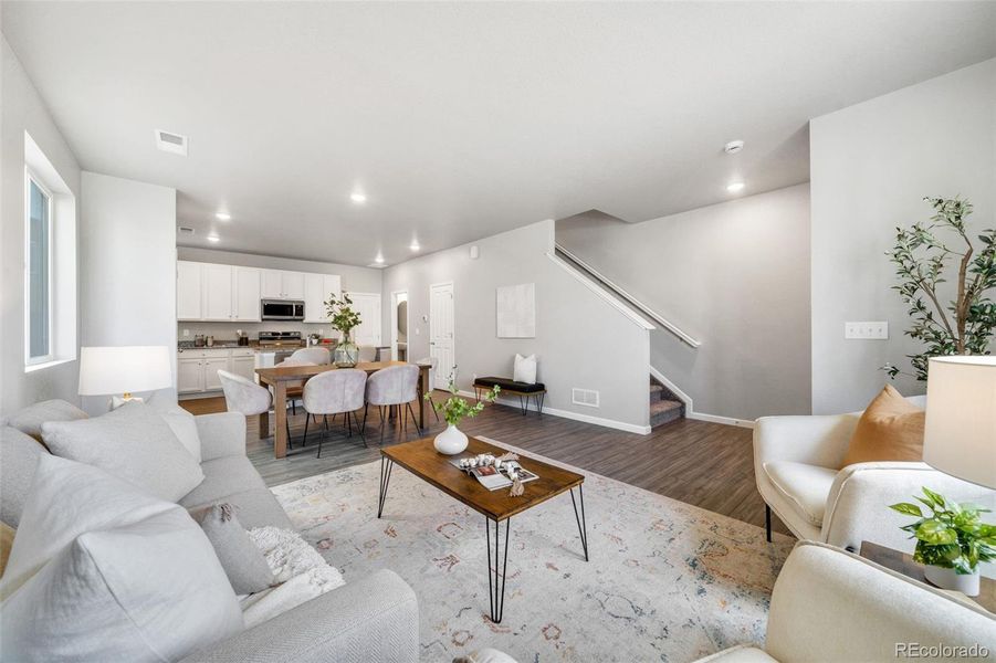 Furnished interior view inside a new home in Pintail Commons at Johnstown Village, Johnstown (Image 29).