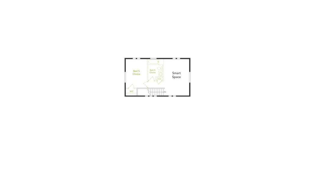 2D floor plan layout of this home in Banning Lewis Ranch - New Homes Colorado Springs, Colorado Springs, CO (Image 4).