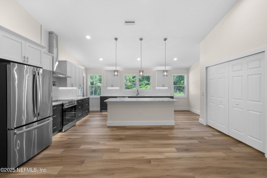 Furnished interior view inside a new home in , Crescent City (Image 10).