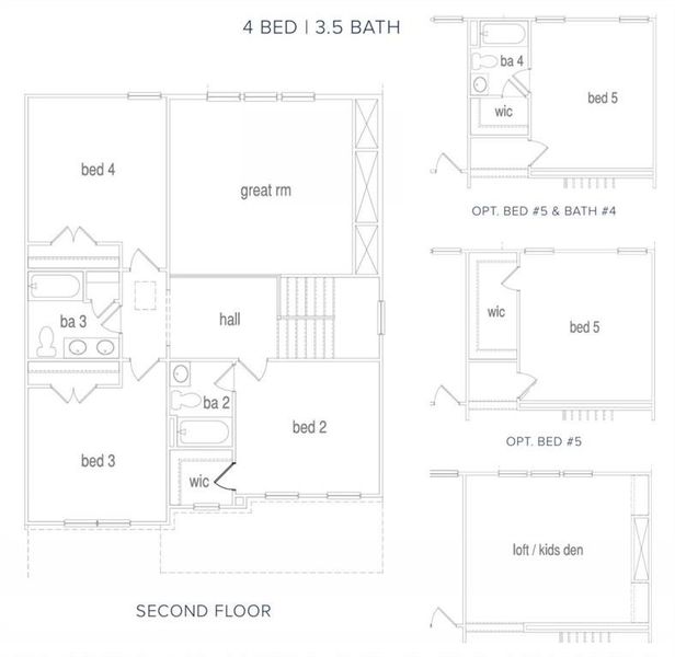 2D floor plan layout of this home in Pinegate, Covington, GA (Image 2).