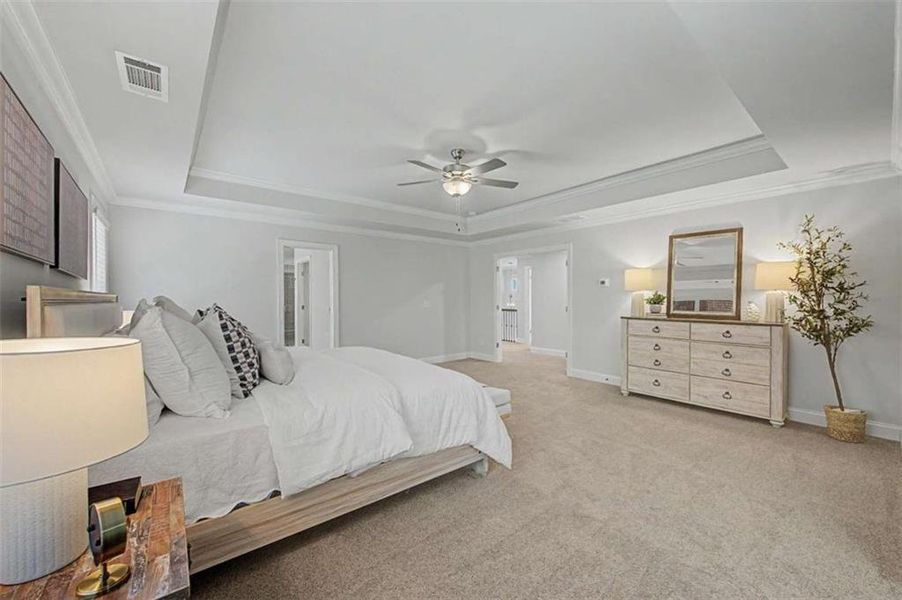 Furnished interior view inside a new home in The Estates at Hurricane Pointe, Douglasville (Image 36).