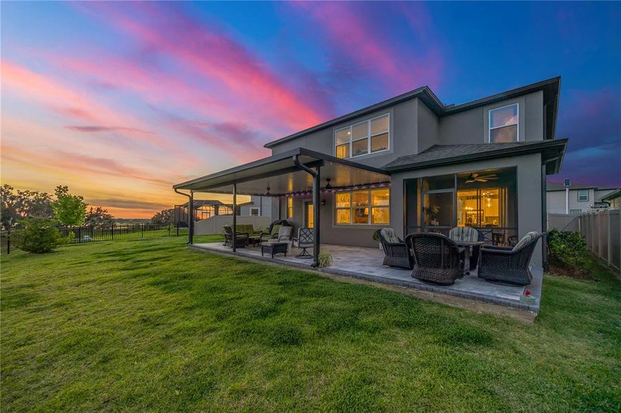 Exterior details and patio area of a home in , Wesley Chapel (Image 30).