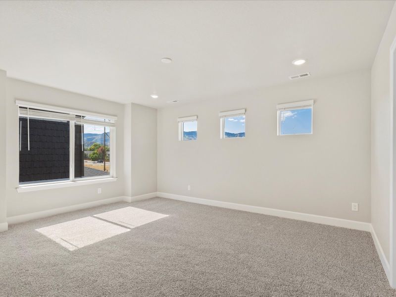 The Bergamot floorplan interior image taken at a Meritage Homes community in Littleton, CO.