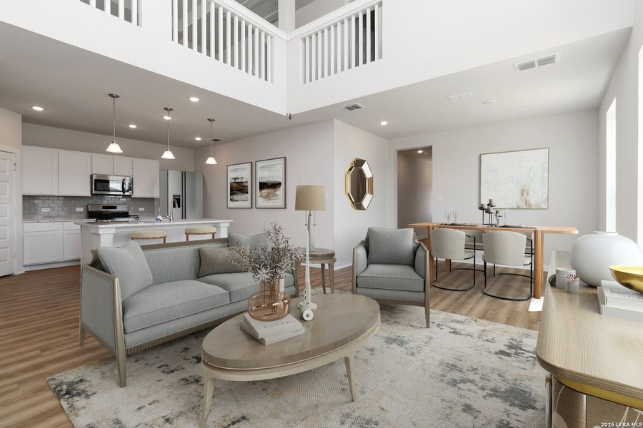 Furnished interior view inside a new home in Hickory Ridge, Elmendorf (Image 14).