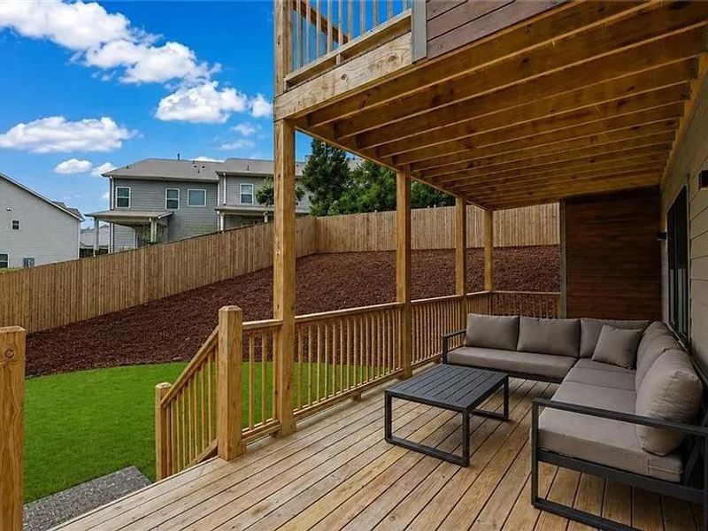 Exterior details and patio area of a home in , Buford (Image 27).