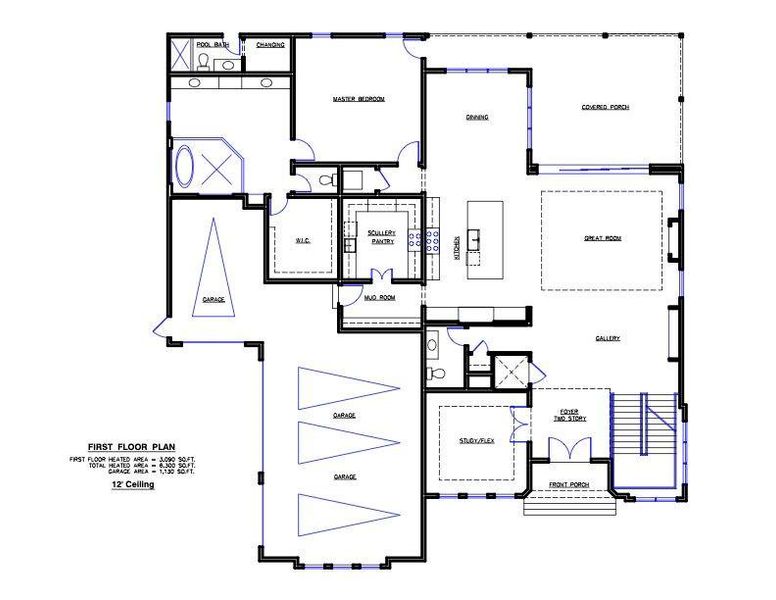 2D floor plan layout of this home in , Marietta, GA (Image 6).
