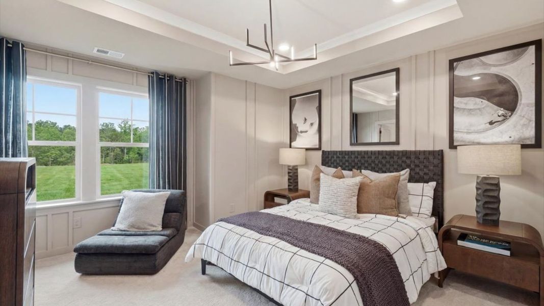 Representative furnished interior of a home built from the Stonefield - Side Entry by DRB Homes in Brighton, Locust Grove (Image 35).