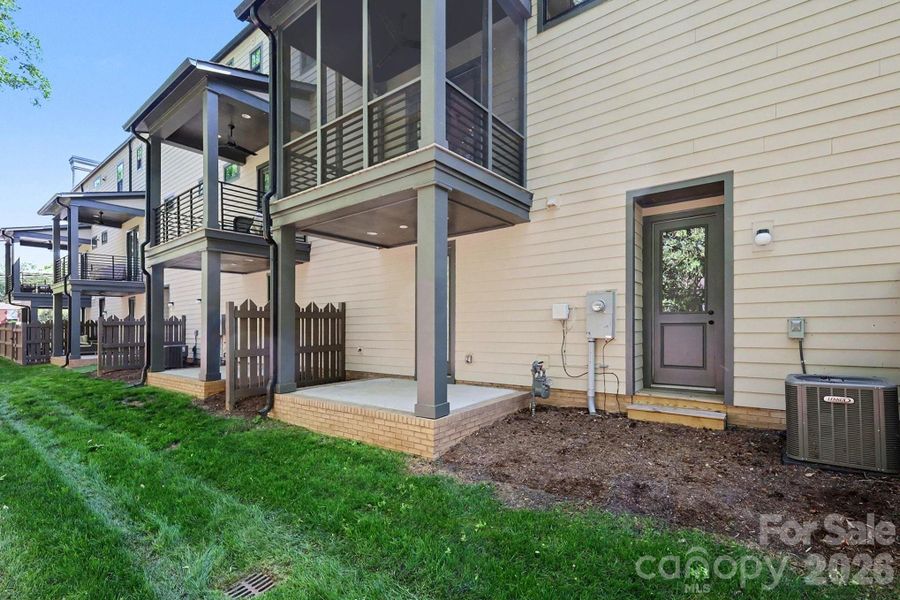 Exterior details and patio area of a home in , Charlotte (Image 27).