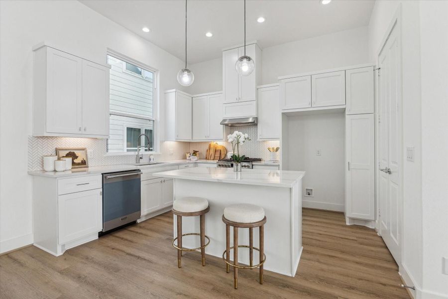 Furnished interior view inside a new home in Upland Estates, Houston (Image 11).