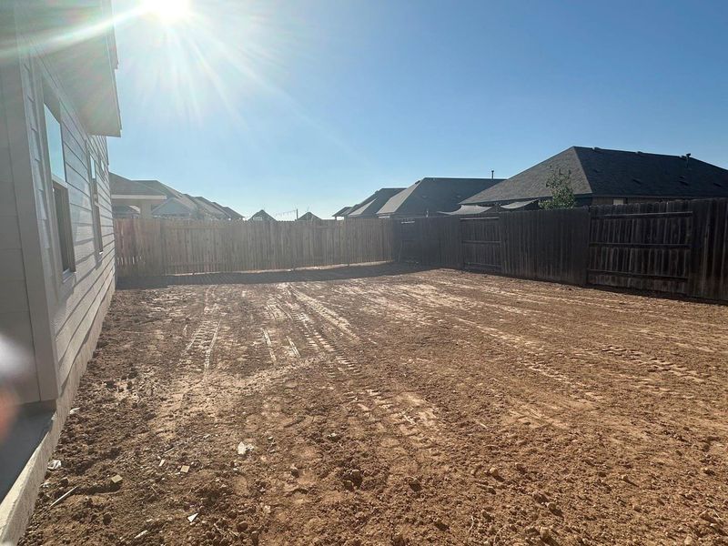 View of fenced backyard View of fenced backyard