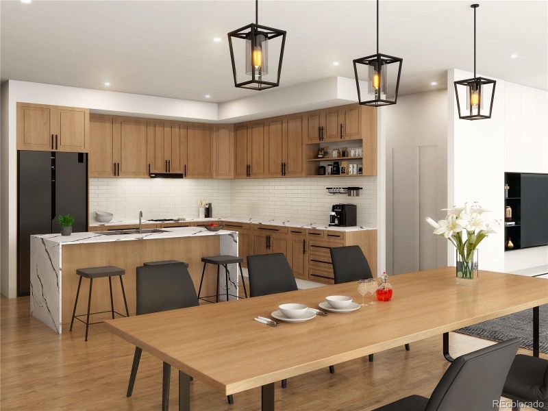 Furnished interior view inside a new home in , Kiowa (Image 6).