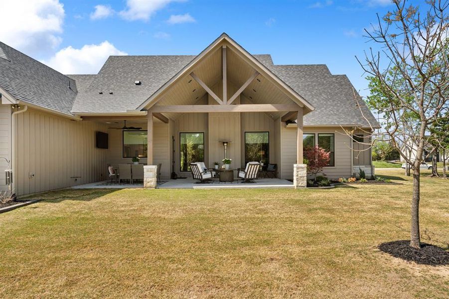 Exterior details and patio area of a home in , Caddo Mills (Image 21). Exterior details and patio area of a home in , Caddo Mills (Image 21).