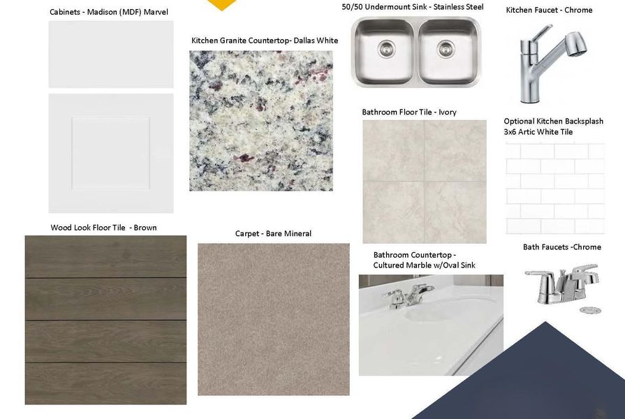 Sample of building materials used in homes in Willow Springs, Buda (Image 3).