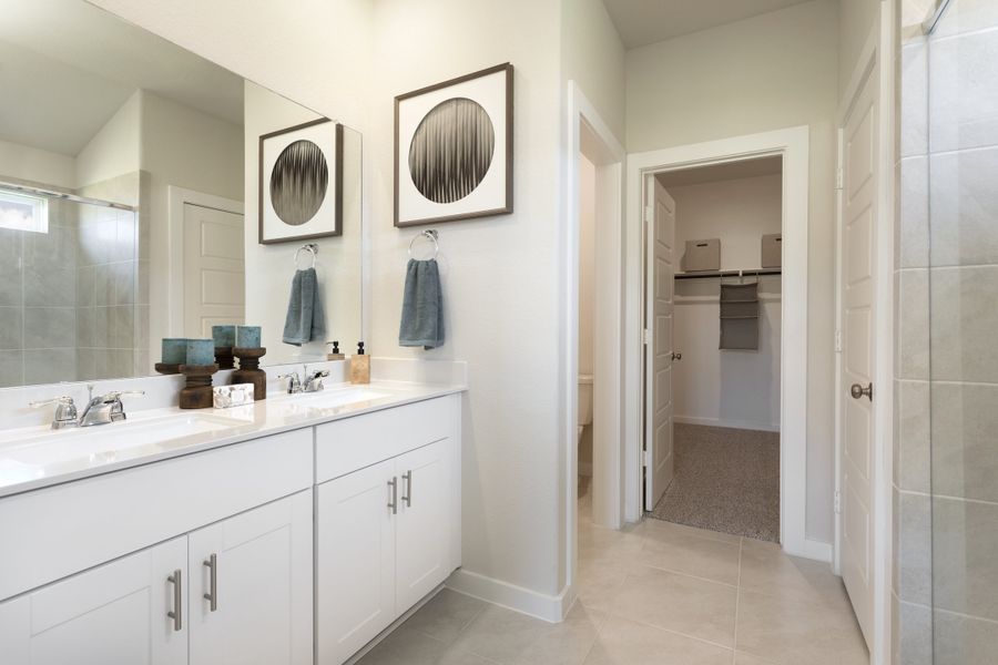 Furnished interior view inside a new home in Massey Oaks Village, Pearland (Image 3).