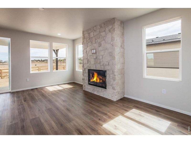 Spacious, unfurnished interior of a new home in Prairie Song Story Collection - Single Family Homes, Windsor (Image 20).