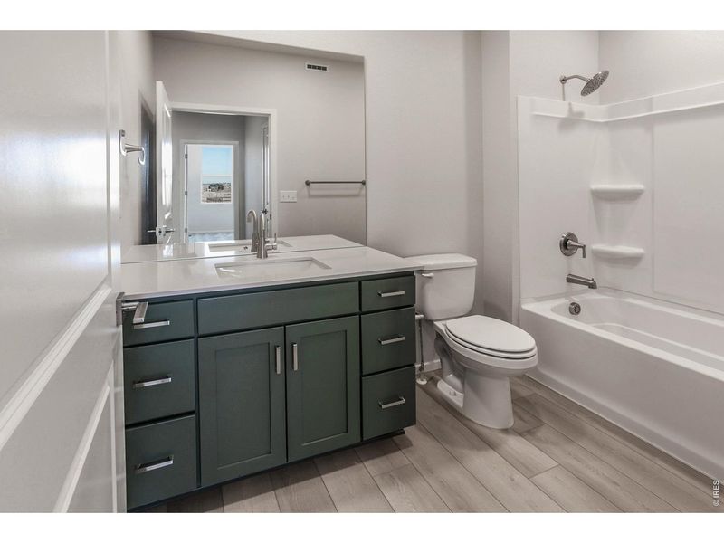 Furnished interior view inside a new home in Prairie Song Story Collection - Single Family Homes, Windsor (Image 12).