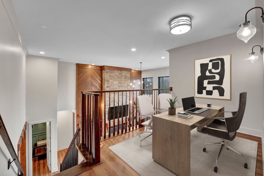 Representative furnished interior of a home built from the The Lennox by Forbes Capretto Homes in Birdsong Estates, Orchard Park (Image 17).