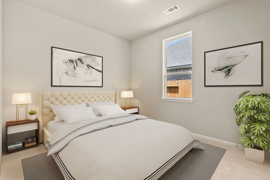 Fourth bedroom.Note: Sample product photo. Actual exterior and interior selections may vary by homesite. Photo may be virtually staged