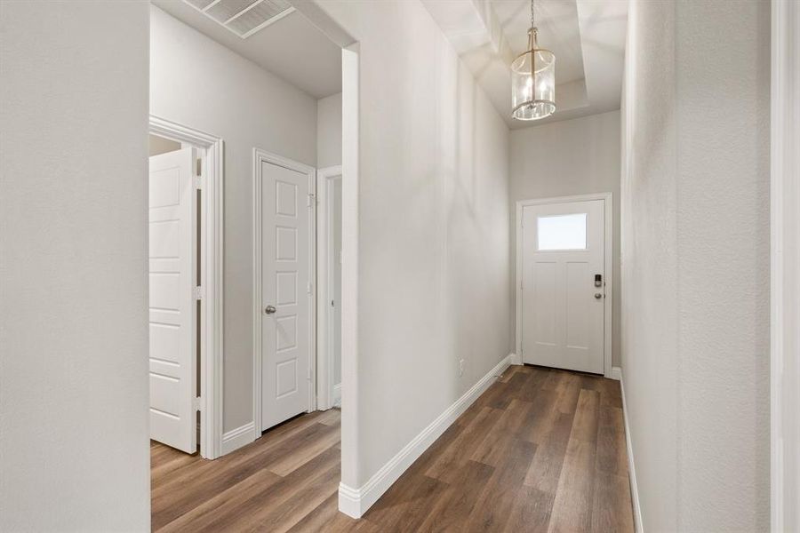 Linen Closet in Hall, Designer Lighting