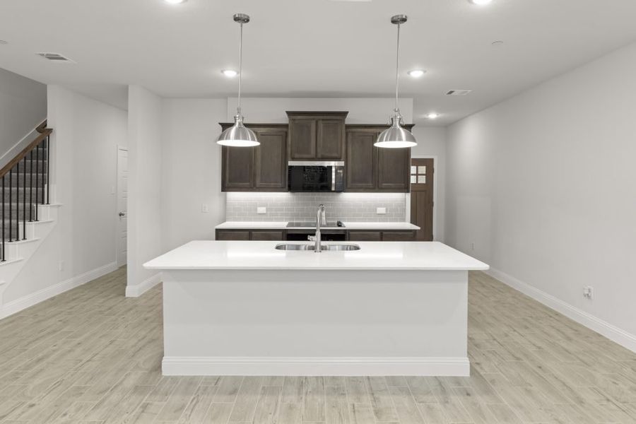 Front exterior of a new home in Sereno Oaks at Buckner Terrace, Dallas, TX, highlighting curb appeal (Image 6).