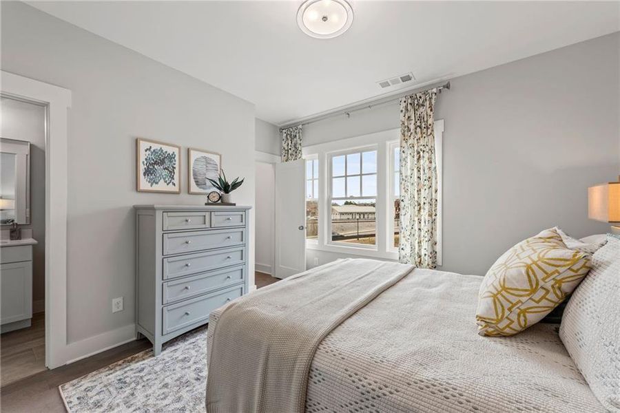 Furnished interior view inside a new home in , Kennesaw (Image 10).